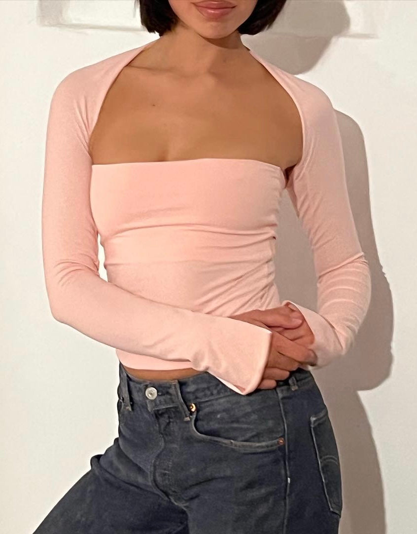 2-PIECE TOP IN BABY PINK