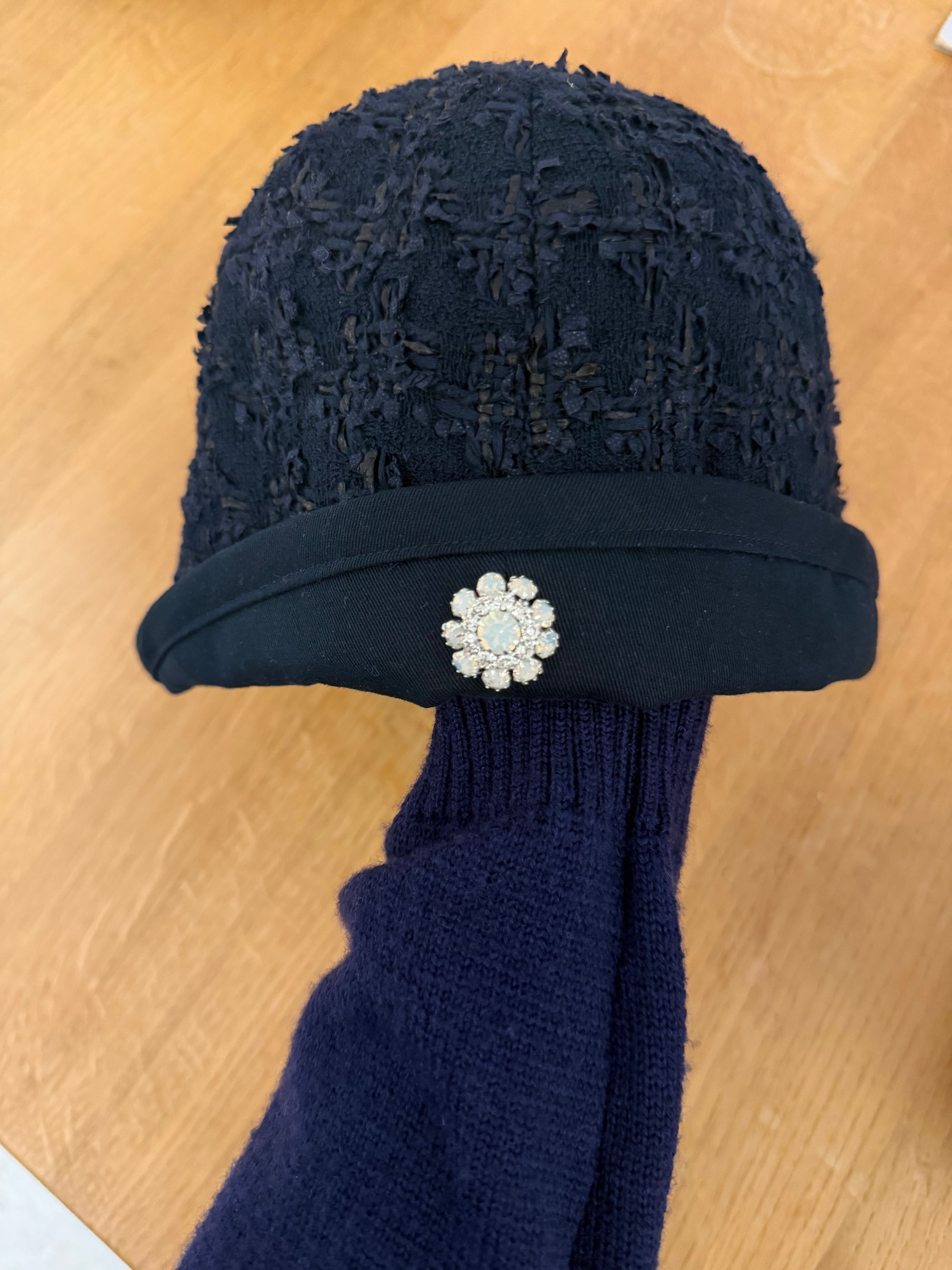 Made-to-order, Cloche Hat in bouclé