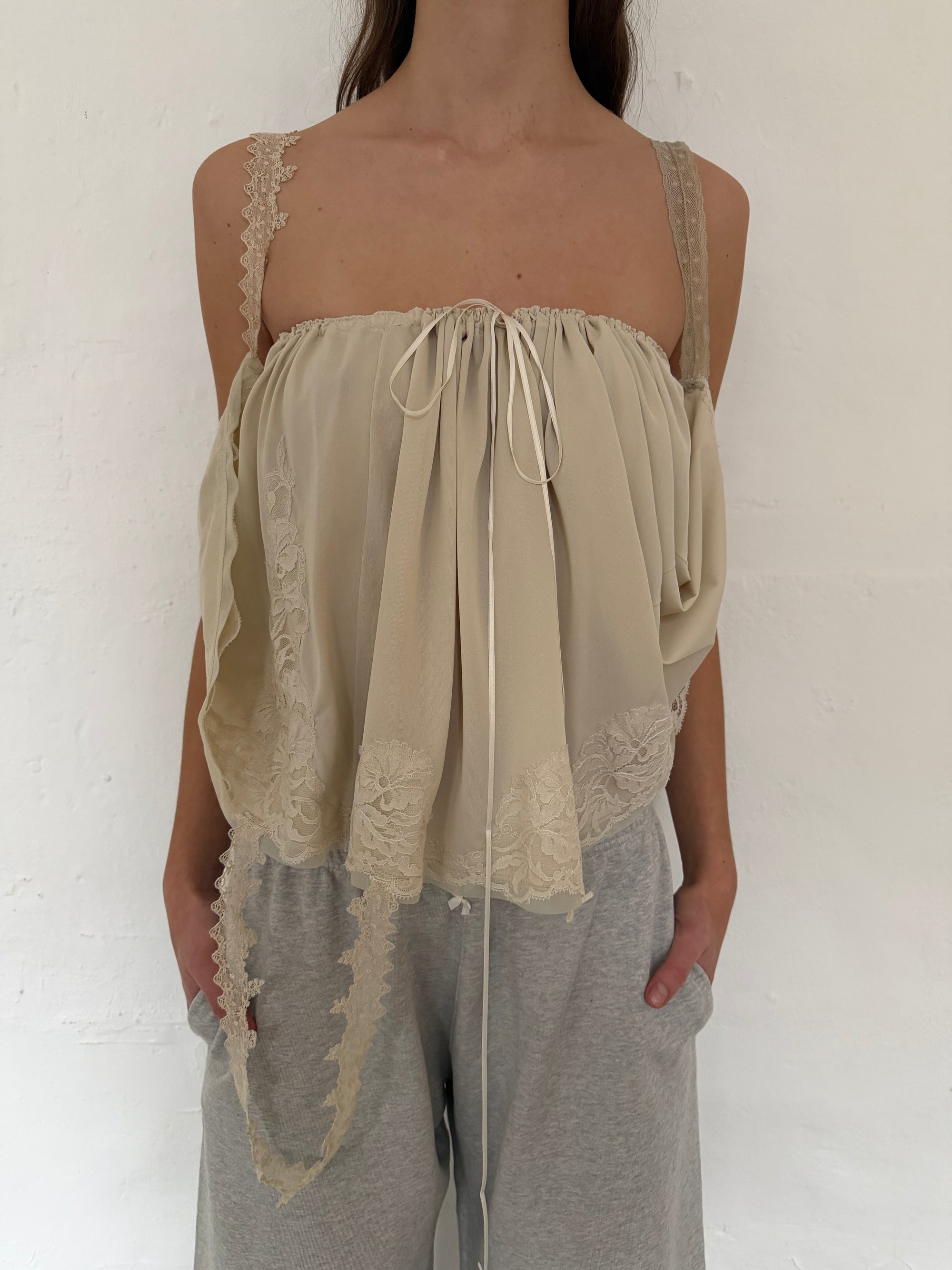 Nightgown 3-in-1 Piece in Polyester, Champagne