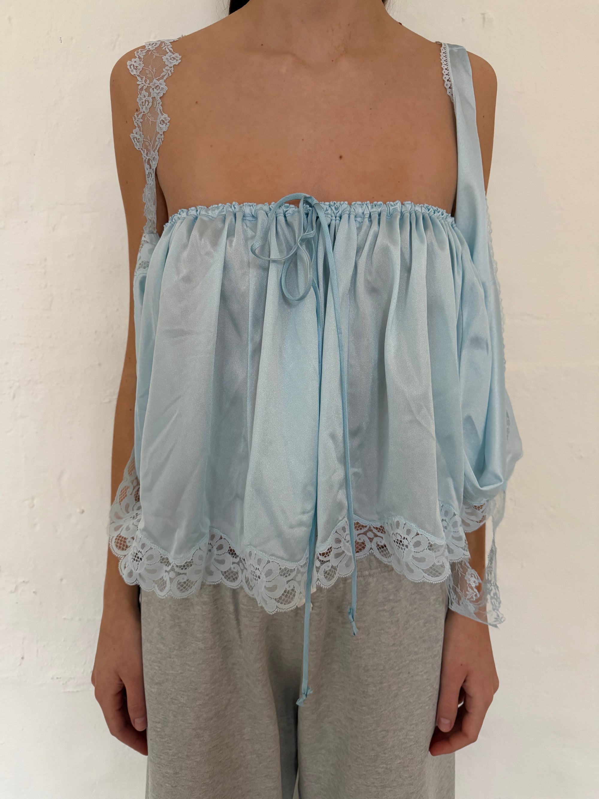 Nightgown 3-in-1 Piece in Polyester, Light Blue