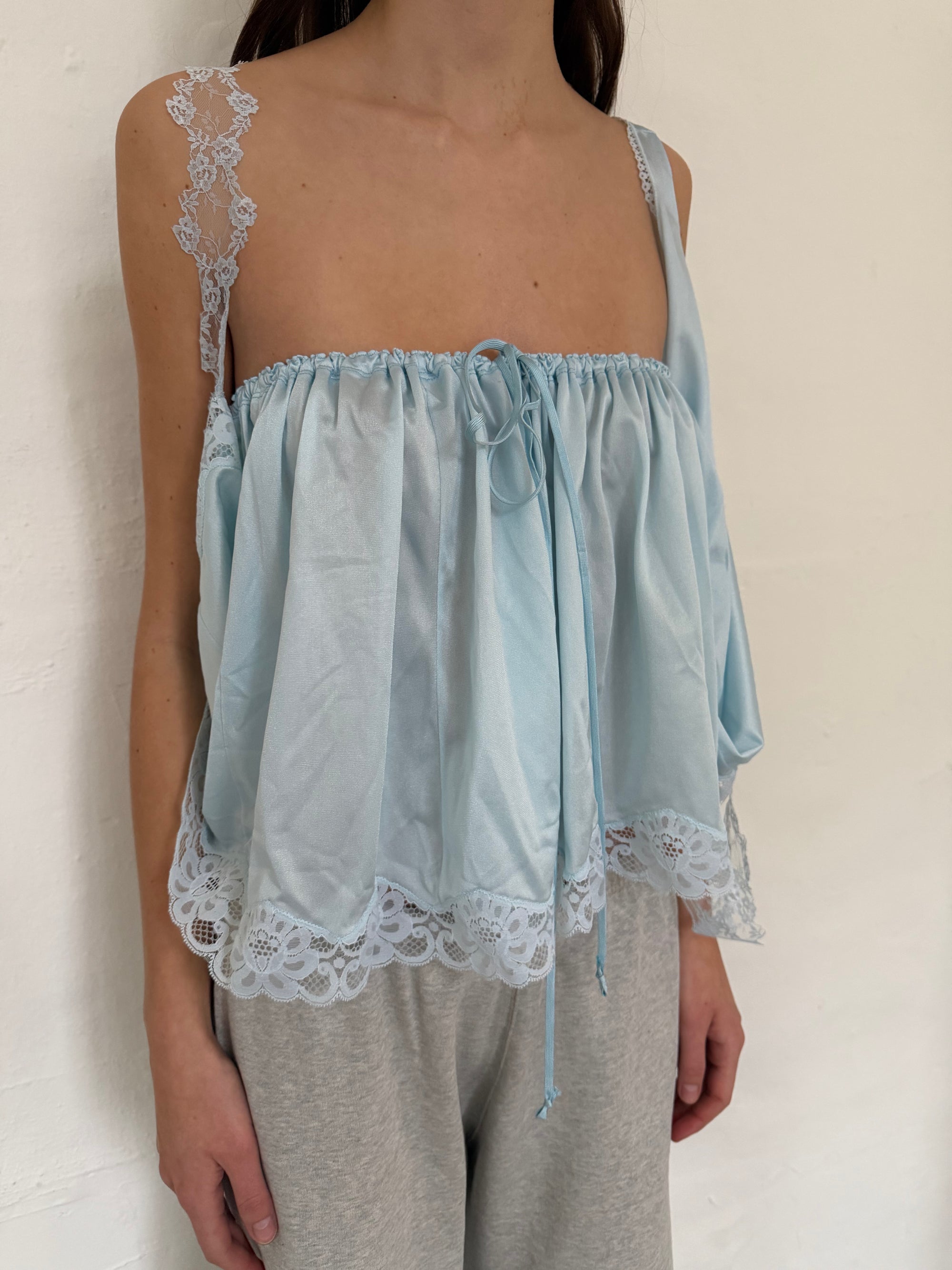 Nightgown 3-in-1 Piece in Polyester, Light Blue