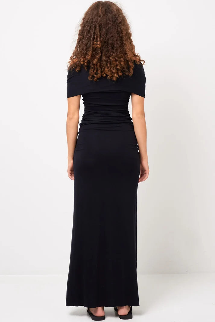 Full-Lenght Skirt in Viscose, Black