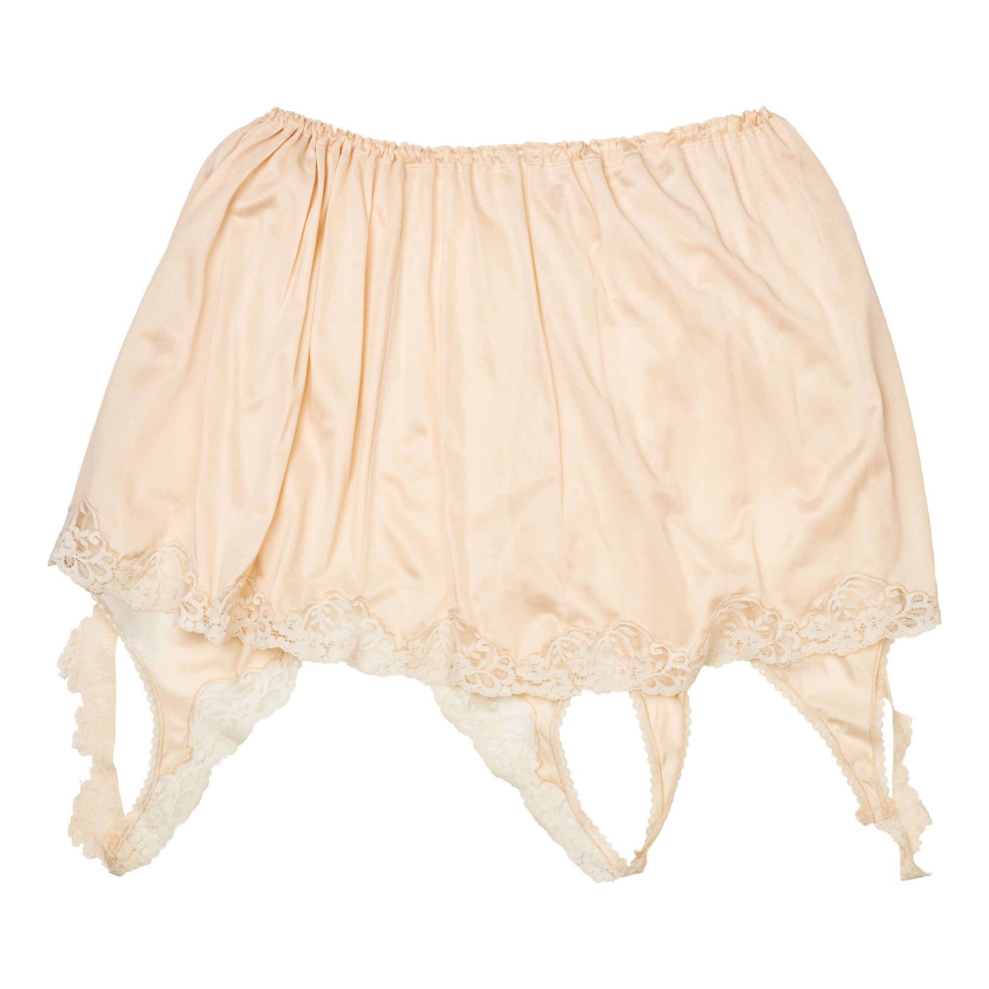 Nightgown 3-in-1 piece in polyester, champagne