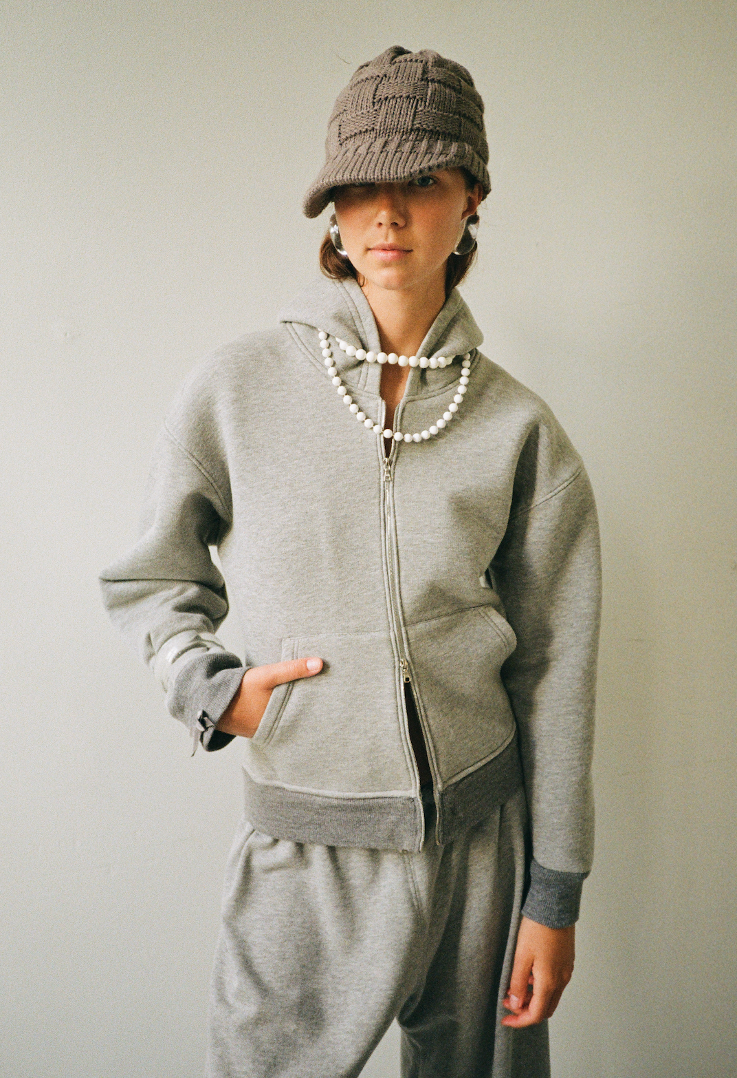 pre-order, Grey Hoodie with Bow