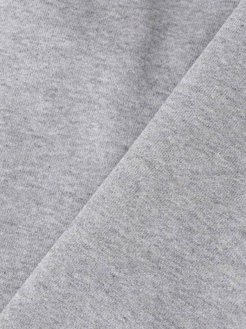 Lace Bermuda Sweatshorts in Cotton, Light Grey Melange