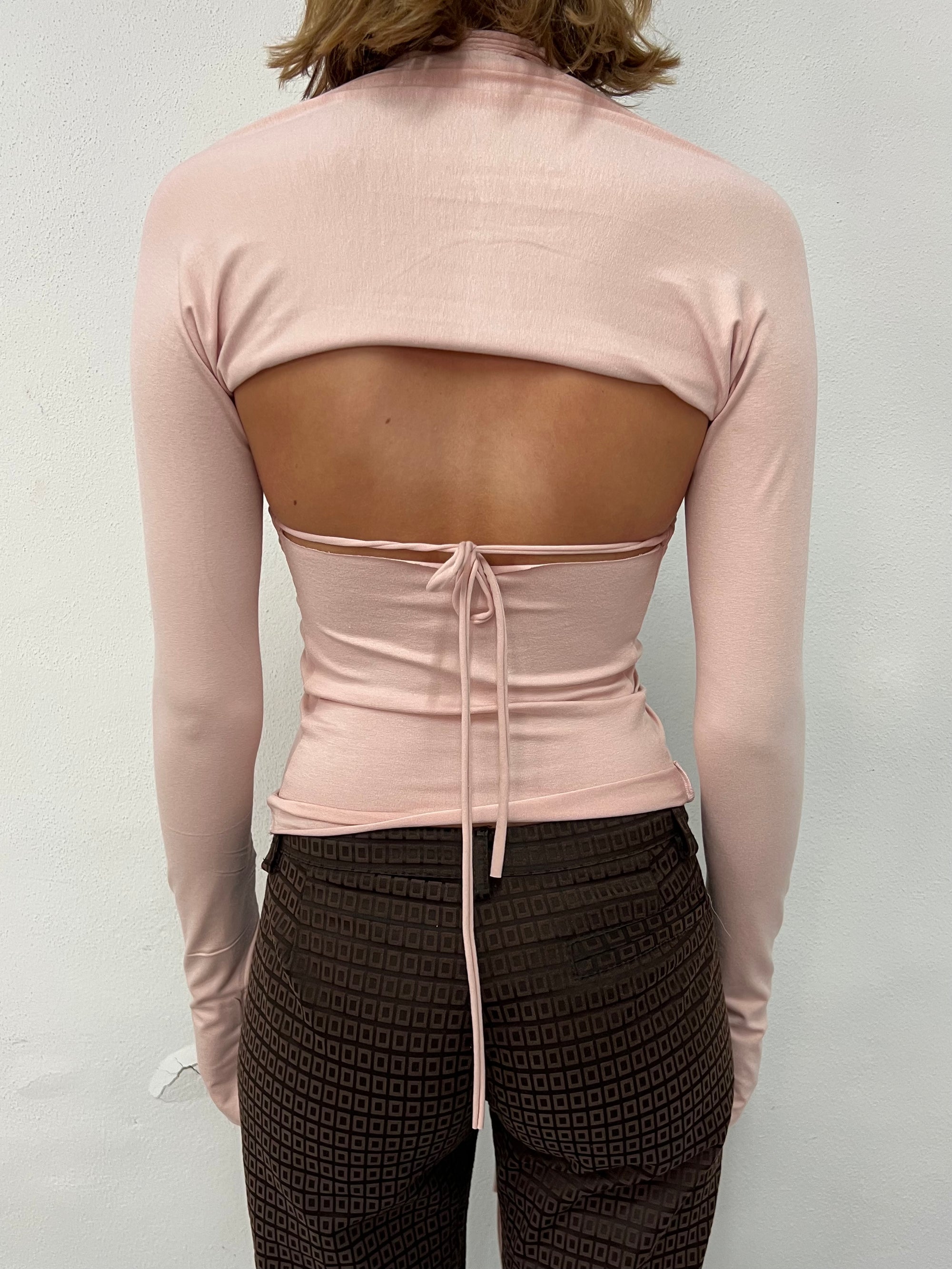 STRING TOP / BABY PINK
